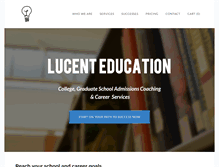 Tablet Screenshot of lucenteducation.com